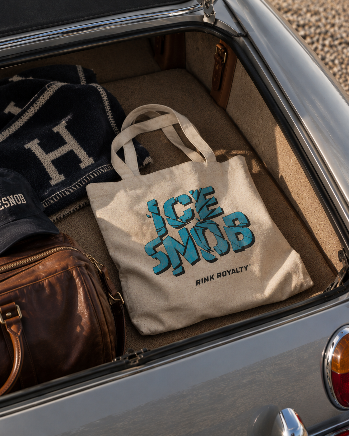 Shattered Ice Canvas Tote